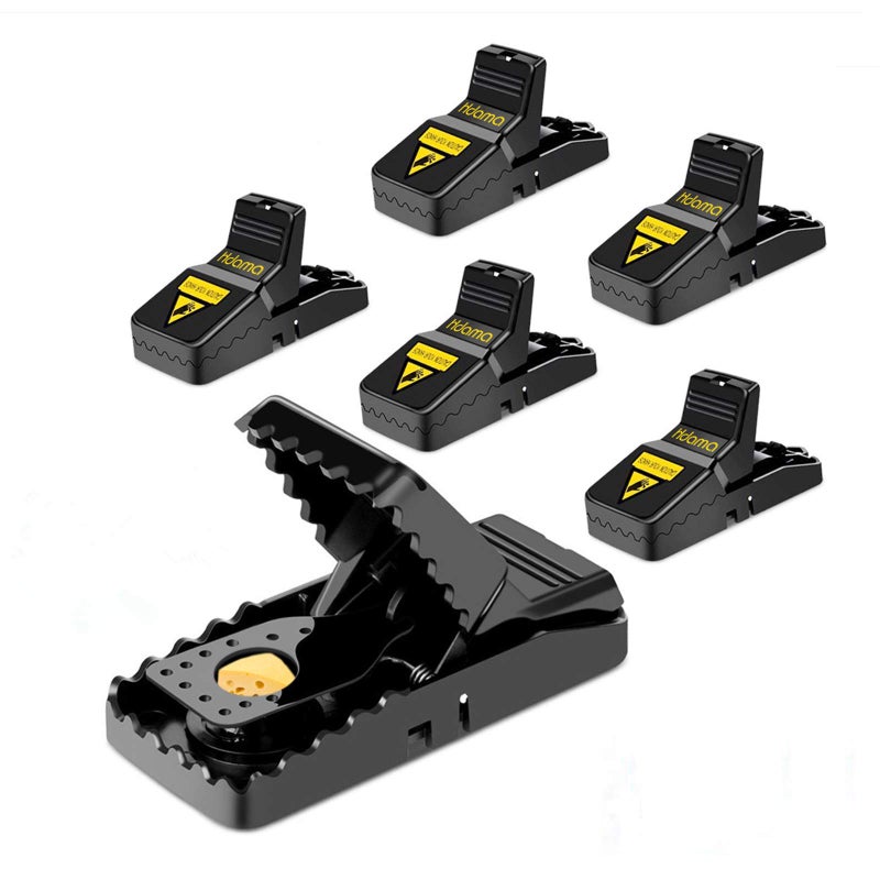 Hdama Mouse Trap, Mouse Traps That Work Small Mice Trap Outdoor Indoor Best Snap Traps for Mouse/Mice Safe and Reusable 6 Pack Quick Kill Mice Traps - Image 1